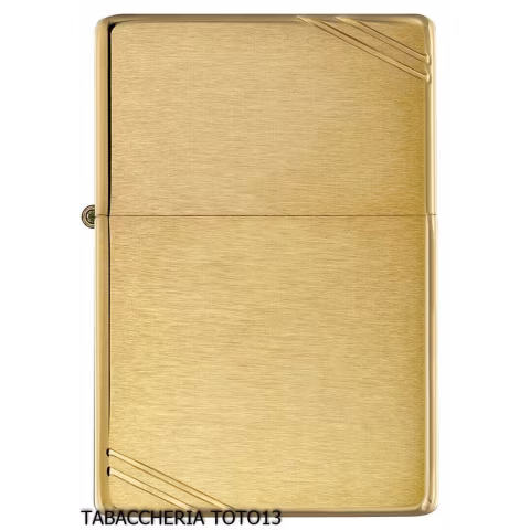 Zippo vintage replica 1935 satén dorado y decoraciones diagonales - Alumbradores