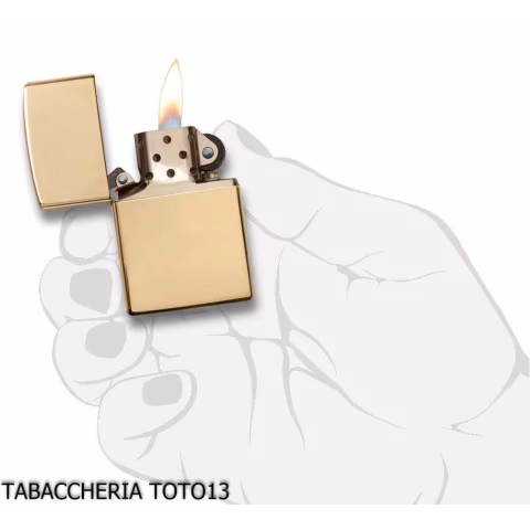 Zippo Classic gold in polished brass - Lighters - Brass