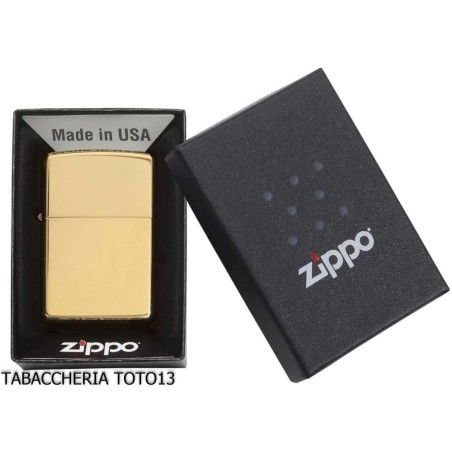 Zippo Classic Gold in poliertem Messing - Feuerzeuge