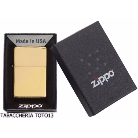 Zippo Classic gold in polished brass - Lighters - Brass