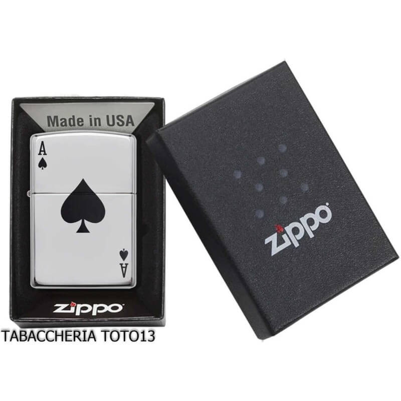 Zippo Luky Ace poliert verchromt - Zippo