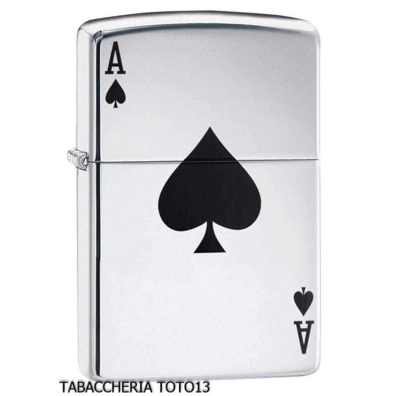 Zippo Luky Ace poliert verchromt - Zippo