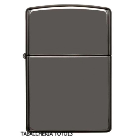 Zippo regular dark shiny chrome black ice - Lighters