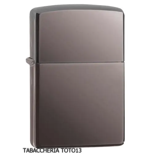 Zippo regular dark shiny chrome black ice - Lighters