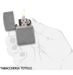 Zippo regular placcato argento anticato - Accendini