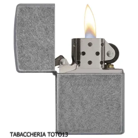 Zippo regular placcato argento anticato - Accendini
