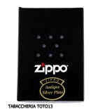 Zippo plateado antiguo envejecido plateado - Alumbradores