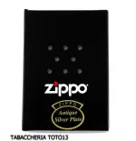 Zippo regular placcato argento anticato - Accendini
