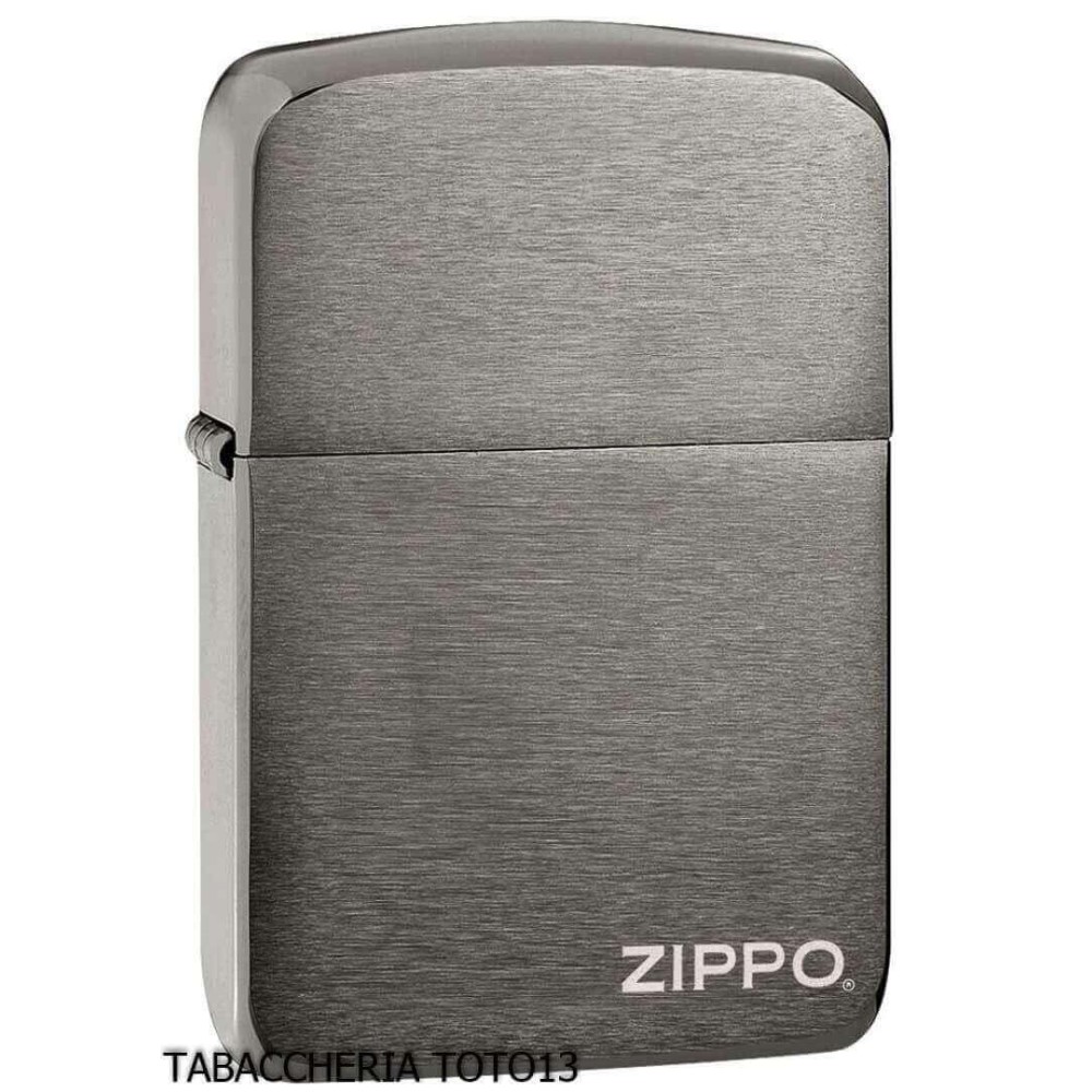 Zippo vintage replica 1941 Black Ice Logo - Accendini