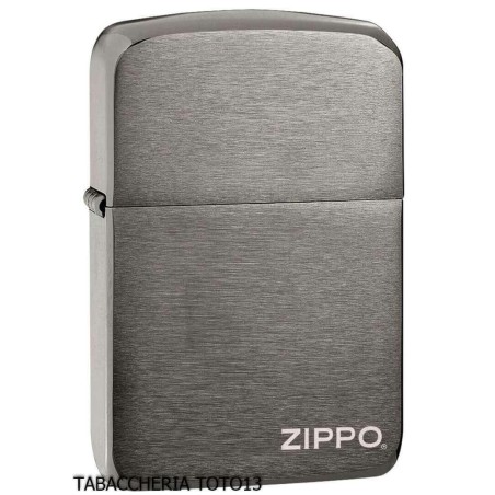 Zippo vintage replica 1941 Black Ice Logo - Accendini