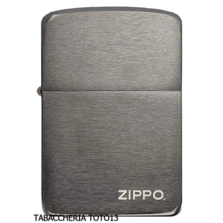 Zippo vintage replica 1941 Black Ice Logo - Accendini