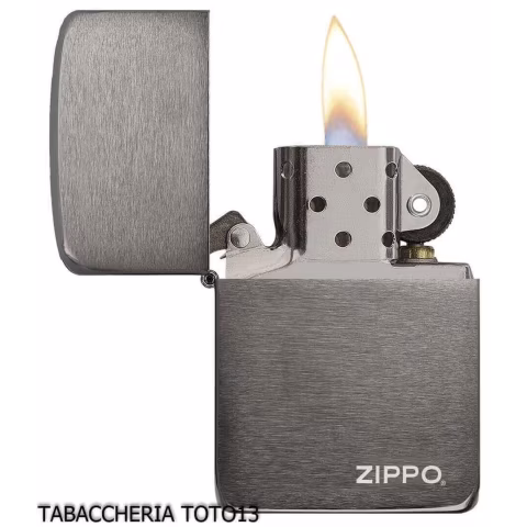 Zippo replica 1941 Black Ice Logo - Lighters - Brass