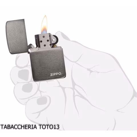 Zippo replica 1941 Black Ice Logo - Lighters - Brass