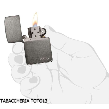 Zippo vintage replica 1941 Black Ice Logo - Accendini