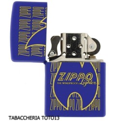 Zippo logo Variation blue enamel finish