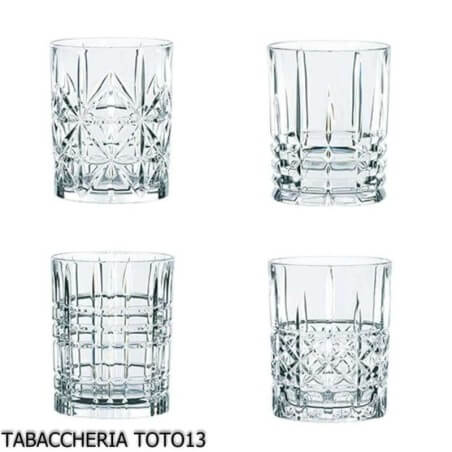 Nachtmann trabajó vaso tumbler cristal, juego de 4 piezas NACHTMANN Vasos de degustación