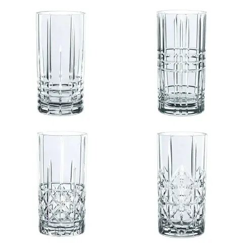 Nachtmann trabajó vaso de cristal, juego de 4 piezas - Accesorios Para Vinos Y Licores Y Vidrios