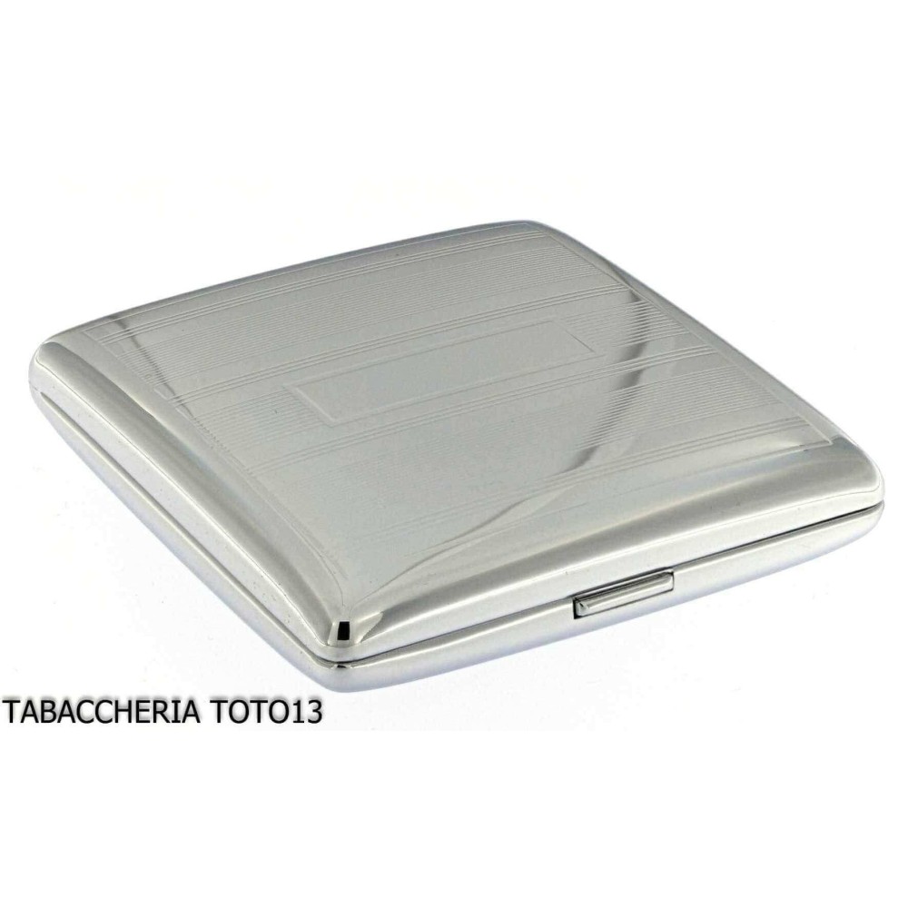 Case 20 cigarettes lines acier vertical - Accessoires Pour Cigarettes et Rolling