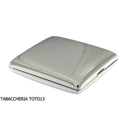 Case de acero líneas verticales de 20 cigarrillos - Accesorios Para Cigarrillos y Laminado