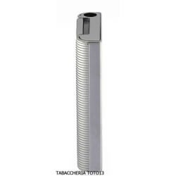 Lubinski Vernazza gas lighter with electric ignition, brushed steel color