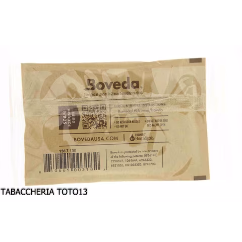 Boveda humidor control 62% grammi 67 per tabacco Kentucky - Umidificazione & Manutenzione