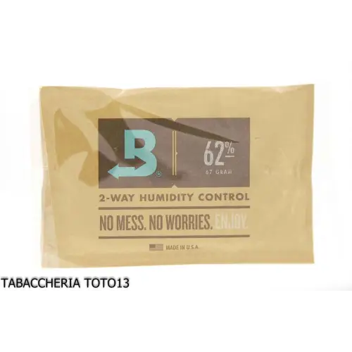 Boveda humidor control 62% grammi 67 per tabacco Kentucky - Umidificazione & Manutenzione