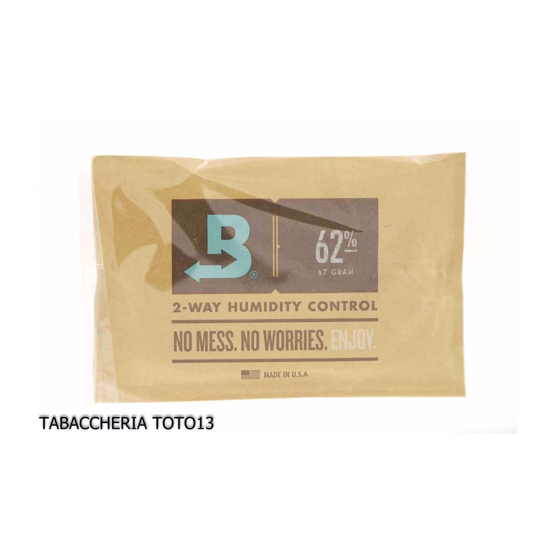 Boveda humidor control 62% grammi 67 per tabacco Kentucky - Umidificazione & Manutenzione