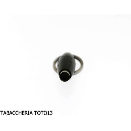 Lubinski Olive Cigar Punch, 8mm, Satin Black, with Keychain - Accessories Cigar - Metal
