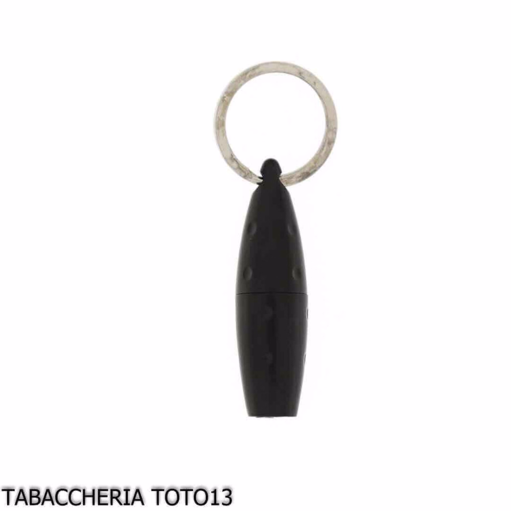 Lubinski Olive Cigar Punch, 8mm, Satin Black, with Keychain - Accessories Cigar - Metal