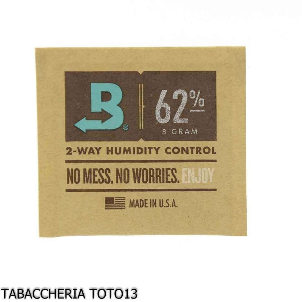 Boveda humidor control 62% grammi 8 per tabacco Kentucky - Umidificazione & Manutenzione