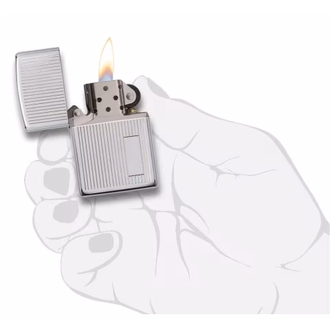 Zippo vertical lines reg engine turned - Lighters - Brass