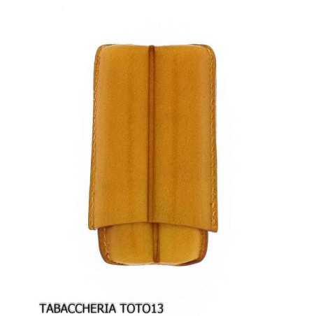 Caja de cigarros de bolsillo línea color amarillo por Lubinski - Accesorios para cigarros toscanos