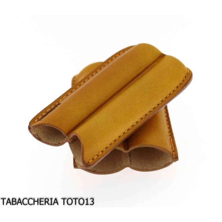 Caja de cigarros de bolsillo línea color amarillo por Lubinski - Accesorios para cigarros toscanos
