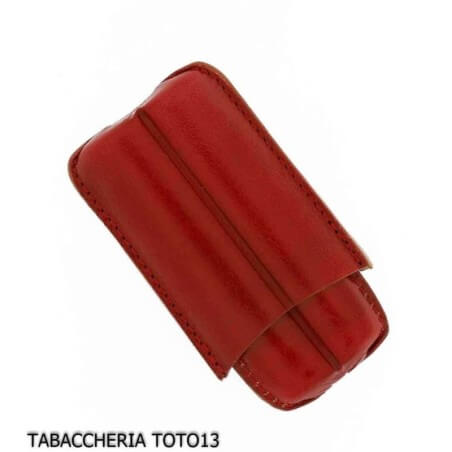 Pocket cigar case red harlequin line by Lubinski - Lubinski