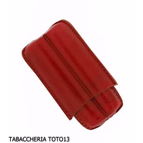 Pocket Zigarrenetui rot Harlekin Linie von Lubinski - Zubehör für toskanische Zigarren
