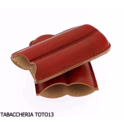Pocket Zigarrenetui rot Harlekin Linie von Lubinski - Zubehör für toskanische Zigarren