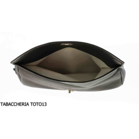 Sac pour pipe et tabac en peau noire et fond magnétique - Accessoires pour pipes