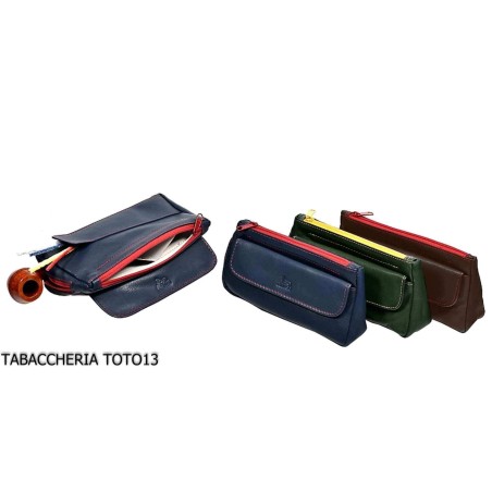 Tobacco bag and 1 colored tassel colored zip - Accessories for tobacco pipes