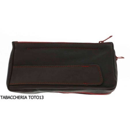 Tabaktasche und 1 farbiger quastenfarbener Reißverschluss - Zubehör für Tabakpfeifen