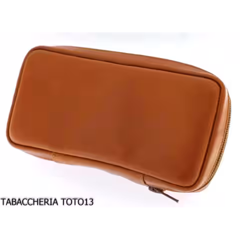 Arcadia bag for 2 pipes and tobacco holder in leather various colors - Bags for pipes - Arcadia