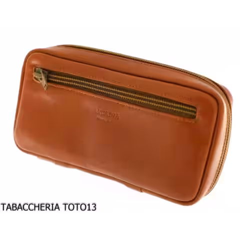 Arcadia bag for 2 pipes and tobacco holder in leather various colors - Bags for pipes - Arcadia