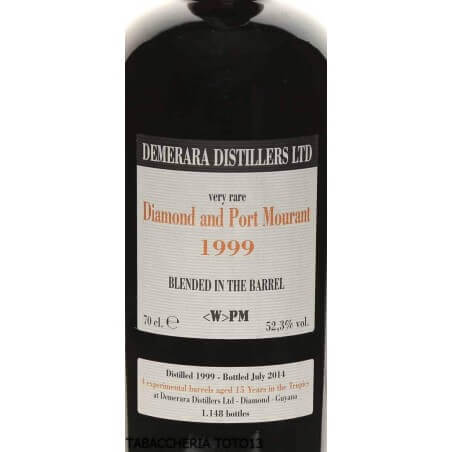 Demerara Distillers Very Rare Diamond And Port Mourant 1999 Vol. 52,3% Cl. 70 Demerara Distillers Rhum