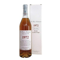 Brandy distillery 1972 high degree Montanaro Vol.52% CL.70