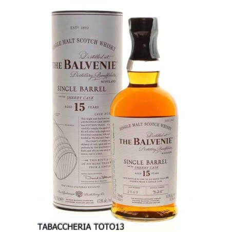 The Balvenie 15 Y.O. Single Barrel Sherry Cask Cl.70 Vol 47,8% Balvenie Distillery Whisky