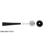 Tsuge Pipe - Tsuge Roulette piccola in radica nera sabbiata reverse calabash concept