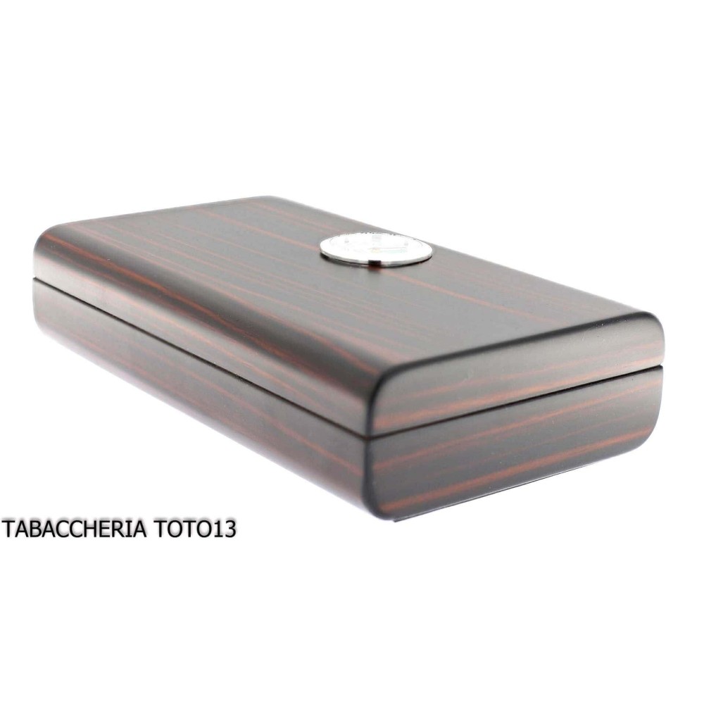 Box befeuchtete Tuscan Port Ebenholz mit externen Hygrometer - Zubehör Cigar