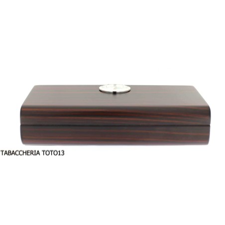 Box befeuchtete Tuscan Port Ebenholz mit externen Hygrometer - Zubehör Cigar