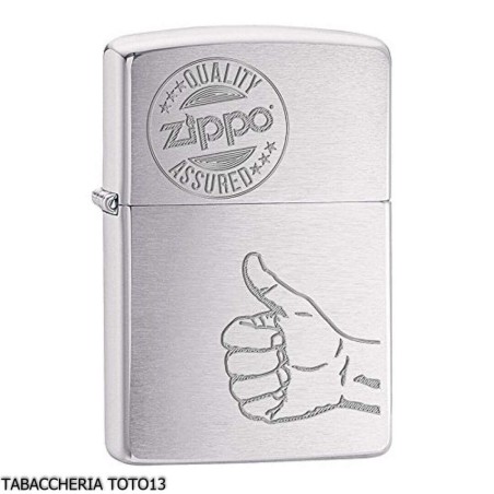 Zippo marchio quality, finitura cromo satinato lucido - Accendini