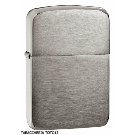 Zippo windproof original vintage replica 1941 black chrome brushed - Lighters - Brass