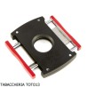 Dupont cigar cutter black and red double blade with lock S.t. Dupont Cigar Cutter & Guillotines